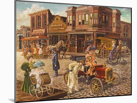 Main Street-Lee Dubin-Mounted Giclee Print
