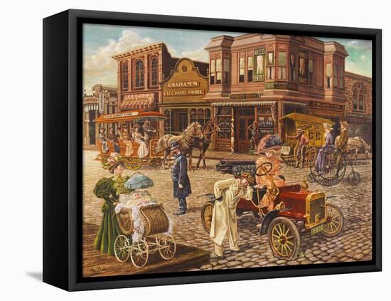 Main Street-Lee Dubin-Framed Premier Image Canvas