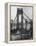 Main Towers and Cables of the George Washington Bridge under Construction-null-Framed Premier Image Canvas