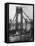 Main Towers and Cables of the George Washington Bridge under Construction-null-Framed Premier Image Canvas