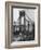 Main Towers and Cables of the George Washington Bridge under Construction-null-Framed Photographic Print