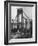 Main Towers and Cables of the George Washington Bridge under Construction-null-Framed Photographic Print