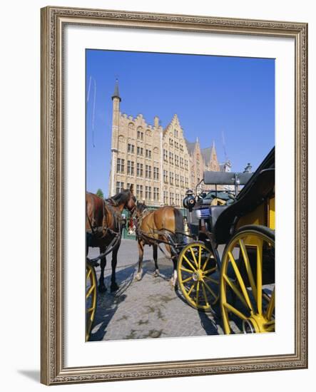 Main Town Square, Bruges, Belgium-Gavin Hellier-Framed Photographic Print