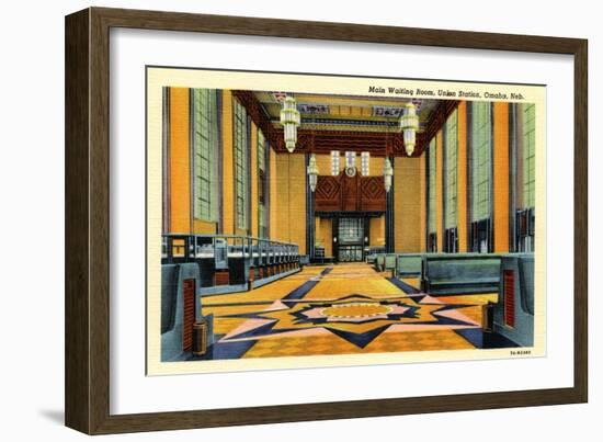 Main Waiting Room, Union Station, Omaha, Nebraska, C.1931-60-null-Framed Giclee Print