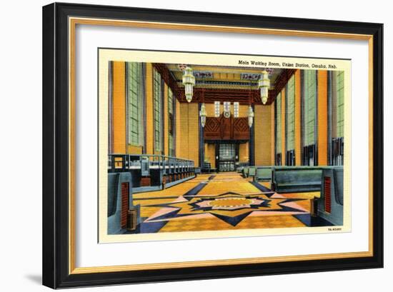 Main Waiting Room, Union Station, Omaha, Nebraska, C.1931-60-null-Framed Giclee Print