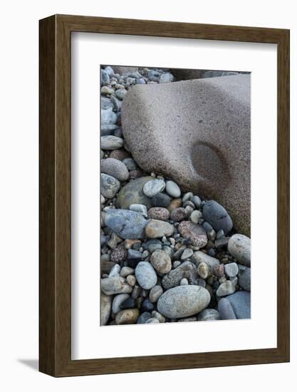 Maine, Acadia National Park, Cobbled Rocks on Hunters Beach-Judith Zimmerman-Framed Photographic Print