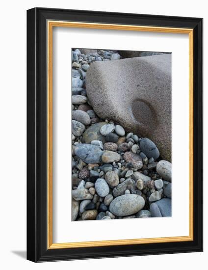 Maine, Acadia National Park, Cobbled Rocks on Hunters Beach-Judith Zimmerman-Framed Photographic Print