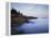 Maine, Acadia National Park, Moonset over the Atlantic Ocean at Sunrise-Christopher Talbot Frank-Framed Premier Image Canvas