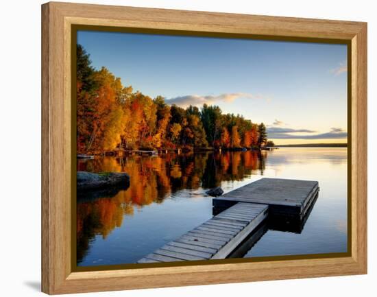 Maine, Baxter State Park, Lake Millinocket, USA-Alan Copson-Framed Premier Image Canvas