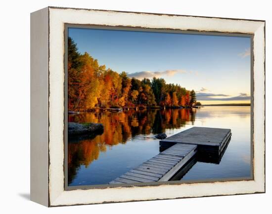 Maine, Baxter State Park, Lake Millinocket, USA-Alan Copson-Framed Premier Image Canvas