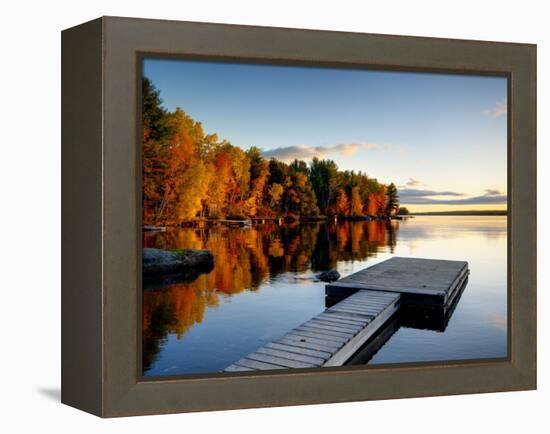 Maine, Baxter State Park, Lake Millinocket, USA-Alan Copson-Framed Premier Image Canvas