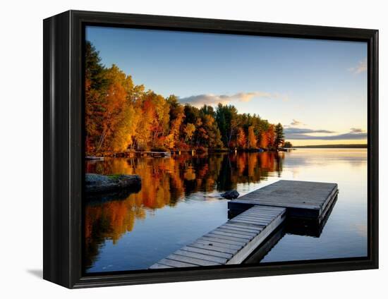 Maine, Baxter State Park, Lake Millinocket, USA-Alan Copson-Framed Premier Image Canvas