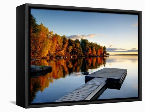 Maine, Baxter State Park, Lake Millinocket, USA-Alan Copson-Framed Premier Image Canvas