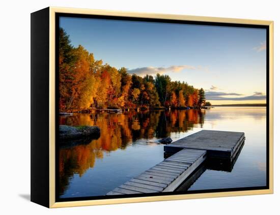 Maine, Baxter State Park, Lake Millinocket, USA-Alan Copson-Framed Premier Image Canvas