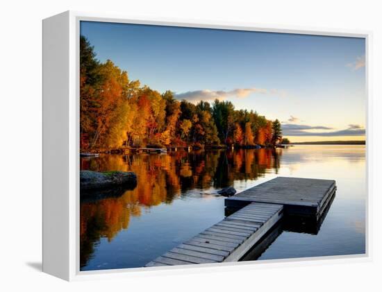 Maine, Baxter State Park, Lake Millinocket, USA-Alan Copson-Framed Premier Image Canvas