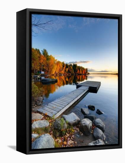 Maine, Baxter State Park, Lake Millinocket, USA-Alan Copson-Framed Premier Image Canvas