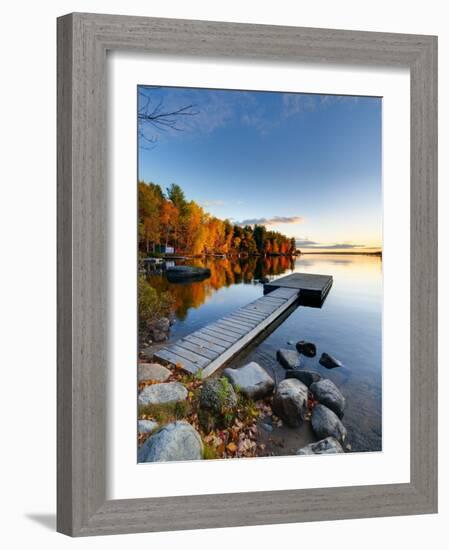 Maine, Baxter State Park, Lake Millinocket, USA-Alan Copson-Framed Photographic Print