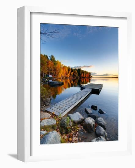 Maine, Baxter State Park, Lake Millinocket, USA-Alan Copson-Framed Photographic Print