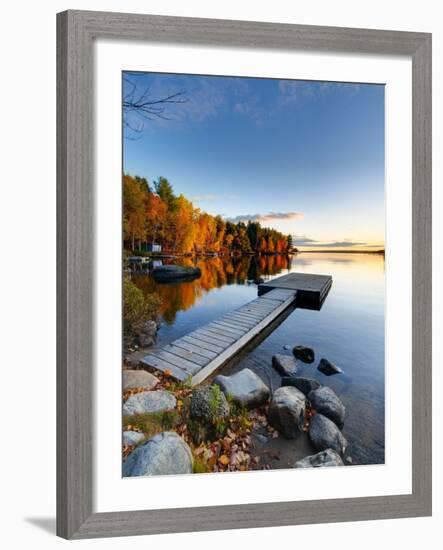 Maine, Baxter State Park, Lake Millinocket, USA-Alan Copson-Framed Photographic Print