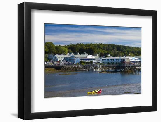 Maine, Boothbay Harbor, Harbor View-Walter Bibikow-Framed Photographic Print