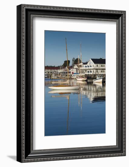 Maine, Boothbay Harbor, Harbor View-Walter Bibikow-Framed Photographic Print