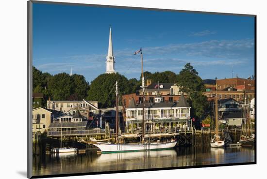 Maine, Camden, Camden Harbor, Dawn-Walter Bibikow-Mounted Photographic Print