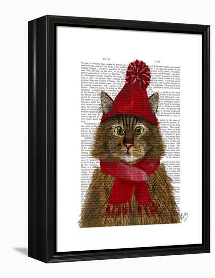 Maine Coon Cat-Fab Funky-Framed Stretched Canvas