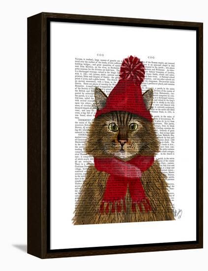 Maine Coon Cat-Fab Funky-Framed Stretched Canvas