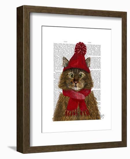 Maine Coon Cat-Fab Funky-Framed Art Print