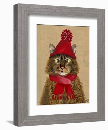 Maine Coon Cat-Fab Funky-Framed Premium Giclee Print