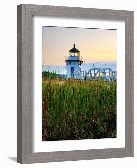 Maine, Doubling Point Lighthouse, USA-Alan Copson-Framed Photographic Print