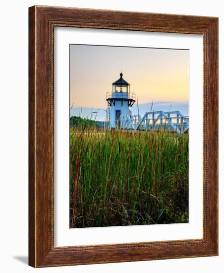 Maine, Doubling Point Lighthouse, USA-Alan Copson-Framed Photographic Print