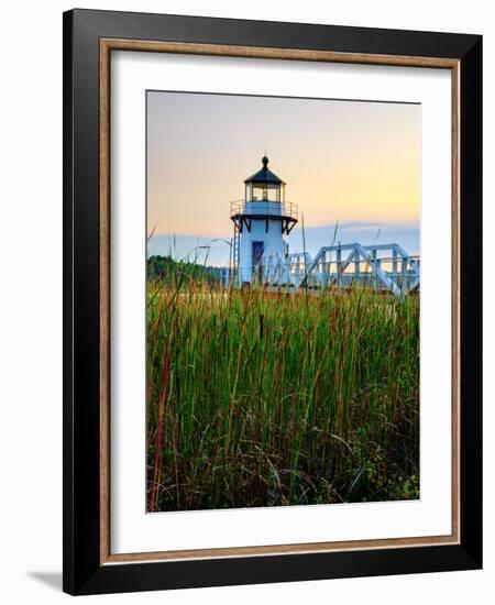 Maine, Doubling Point Lighthouse, USA-Alan Copson-Framed Photographic Print