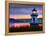 Maine, Doubling Point Lighthouse, USA-Alan Copson-Framed Premier Image Canvas