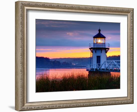 Maine, Doubling Point Lighthouse, USA-Alan Copson-Framed Photographic Print