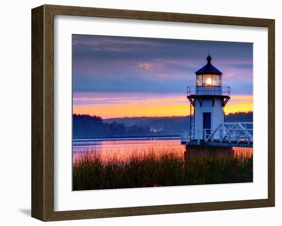 Maine, Doubling Point Lighthouse, USA-Alan Copson-Framed Photographic Print