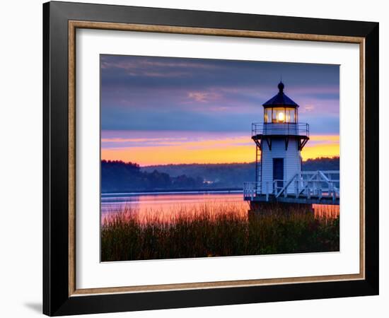 Maine, Doubling Point Lighthouse, USA-Alan Copson-Framed Photographic Print