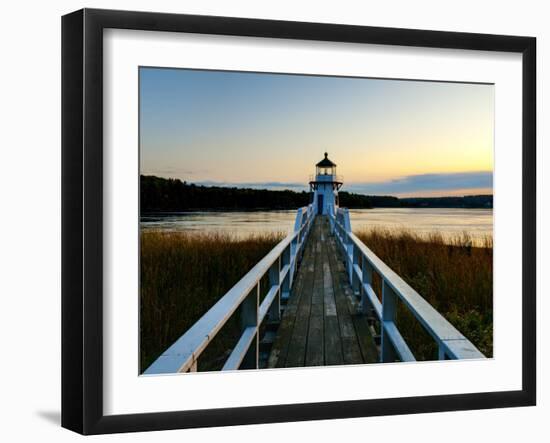 Maine, Doubling Point Lighthouse, USA-Alan Copson-Framed Photographic Print