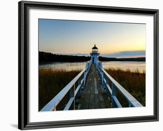 Maine, Doubling Point Lighthouse, USA-Alan Copson-Framed Photographic Print