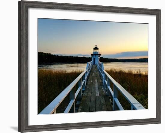 Maine, Doubling Point Lighthouse, USA-Alan Copson-Framed Photographic Print