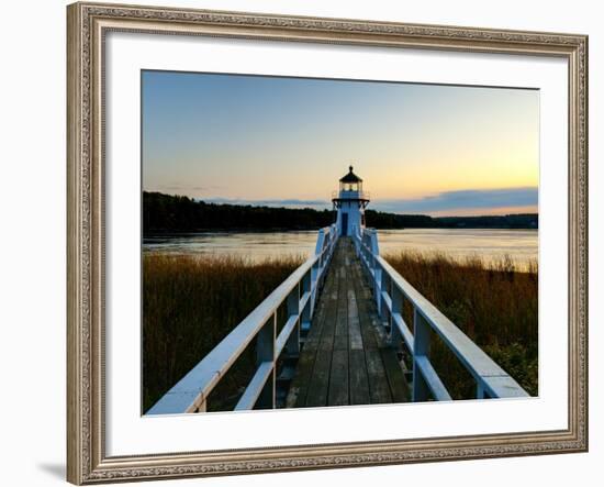 Maine, Doubling Point Lighthouse, USA-Alan Copson-Framed Photographic Print