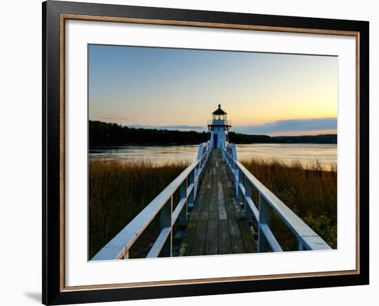 Maine, Doubling Point Lighthouse, USA-Alan Copson-Framed Photographic Print