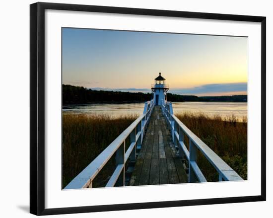 Maine, Doubling Point Lighthouse, USA-Alan Copson-Framed Photographic Print