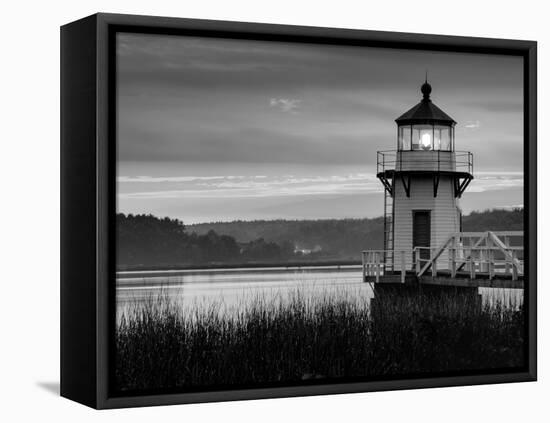 Maine, Doubling Point Lighthouse, USA-Alan Copson-Framed Premier Image Canvas