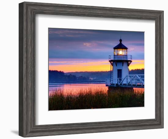 Maine, Doubling Point Lighthouse, USA-Alan Copson-Framed Photographic Print