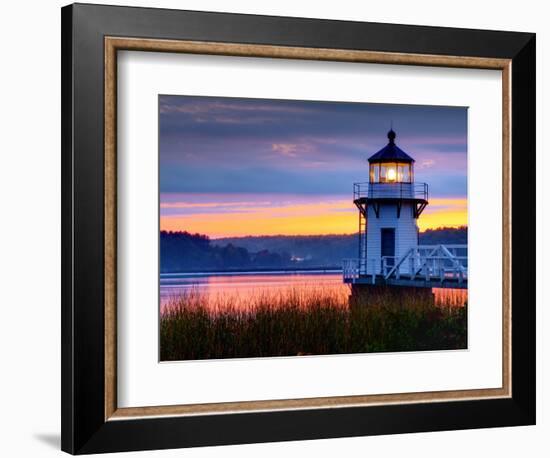 Maine, Doubling Point Lighthouse, USA-Alan Copson-Framed Photographic Print