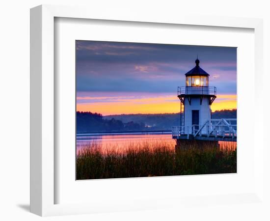 Maine, Doubling Point Lighthouse, USA-Alan Copson-Framed Photographic Print