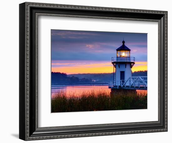 Maine, Doubling Point Lighthouse, USA-Alan Copson-Framed Photographic Print