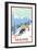 Maine - Downhill Skier Scene-Lantern Press-Framed Art Print