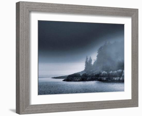 Maine in Fog-Laura Warren-Framed Giclee Print